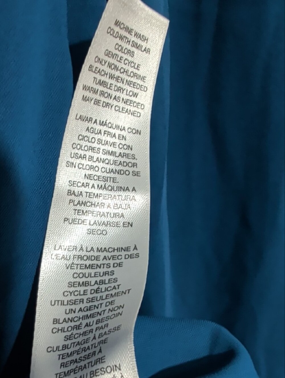 Chico's Women's Blue Button-Front Shirt Chico's 4 Or US 20/22 - Picture 7 of 7